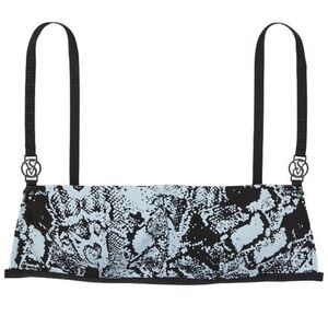 VS WILD WANDERER SNAKE PRINT BANDEAU SWIM TOP XXL NWT